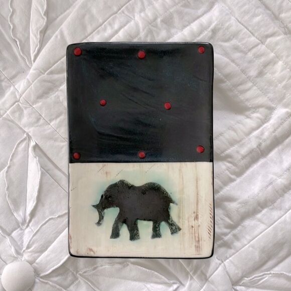 Elsona Hand Painted in Africa Dish/Tray - Picture 1 of 7